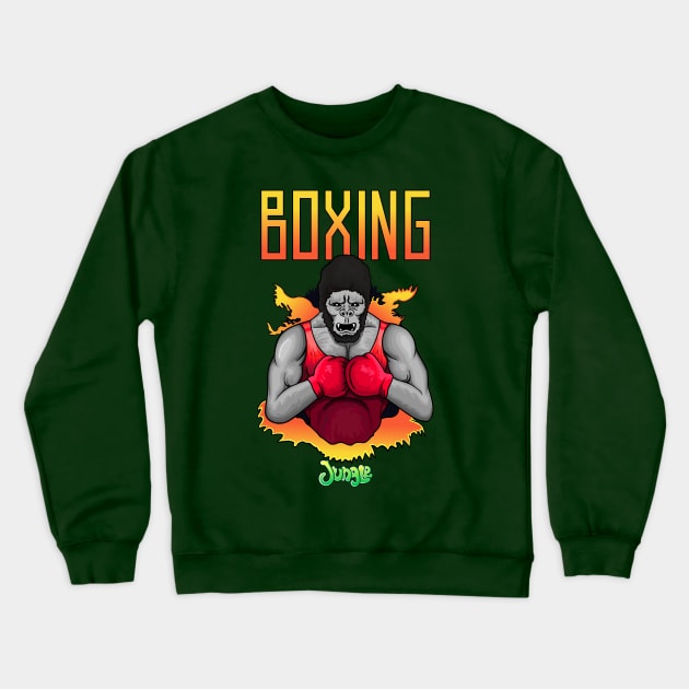 BOXING jungle Crewneck Sweatshirt by JaLand